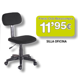 Silla de oficina 11'95 euros